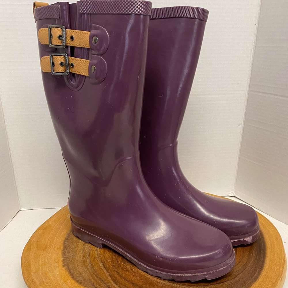 Chooka Top Solid Bright Plum Wellies Rainboots